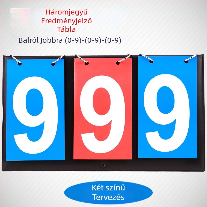 Kétszámjegyű pontozótábla, háromszámjegyű többfunkciós pontozótábla, asztalitenisz pontozóeszköz, négyszámjegyű pontozótábla, kosárlabda pontozóeszköz