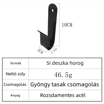 Spot snowboard akasztó, fali akasztó, vízszintes konzol, fix szörfdeszka-tároló, fém konzol, nagykereskedelem
