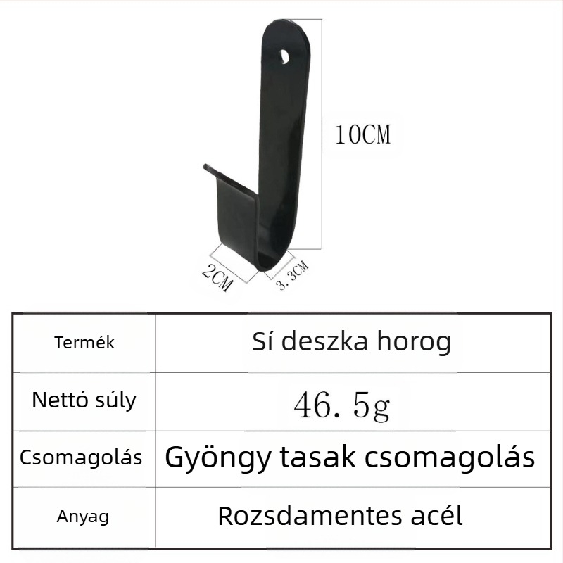 Spot snowboard akasztó, fali akasztó, vízszintes konzol, fix szörfdeszka-tároló, fém konzol, nagykereskedelem