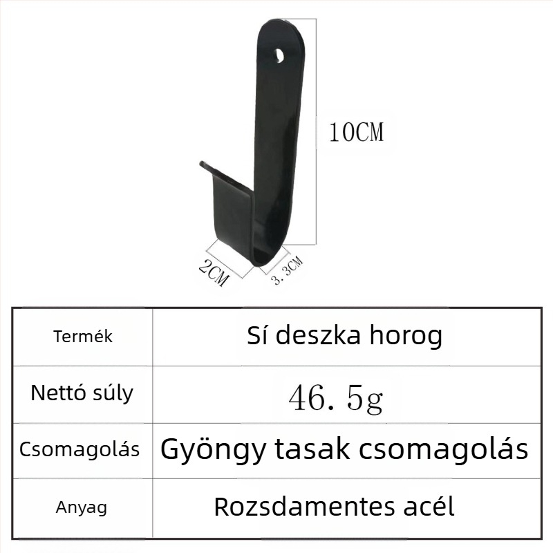 Spot snowboard akasztó, fali akasztó, vízszintes konzol, fix szörfdeszka-tároló, fém konzol, nagykereskedelem