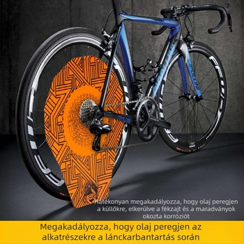 Kerékpár autómosó lerakódásgátló takaró, országúti, hegyi kerékpár, tárcsafék élvédő takaró, kerékpár karbantartás, autómosó takaró
