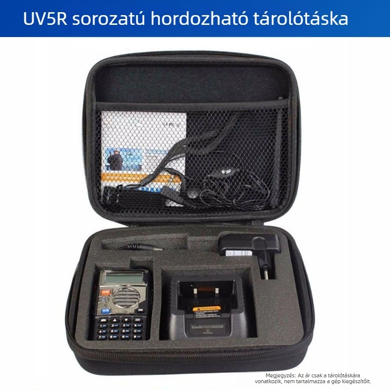 Baofeng Bf-Uv5R Walkie-Talkie tárolótáska 5R sorozatú tárolódoboz ütésálló és nedvességálló 5R kézitáska cseppálló