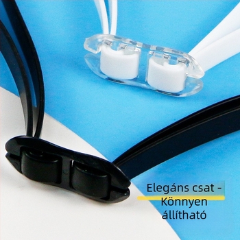 Kereszttükrös verseny úszószemüveg, galvanizált színes szemvédelem, vízálló, páramentesítő, professzionális edzőverseny úszószemüveg táska