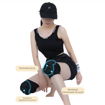 Téli gyermek felnőtt sínadrág görkorcsolyázás lovaglás esésgátló seggszőnyeg kültéri sportok ütközésgátló térdvédő könyökvédő