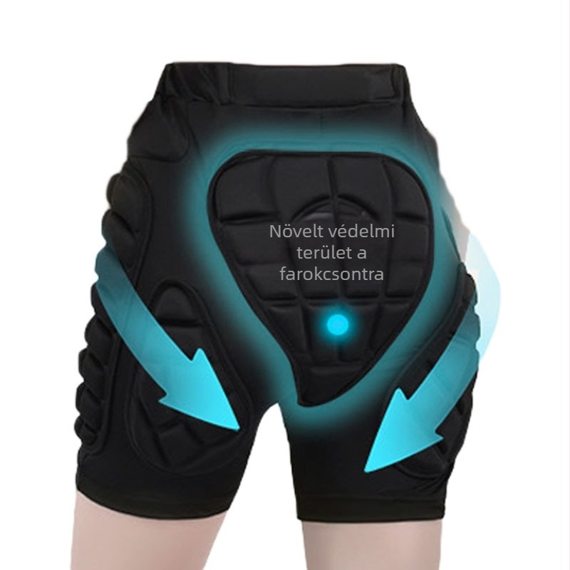 Téli gyermek felnőtt sínadrág görkorcsolyázás lovaglás esésgátló seggszőnyeg kültéri sportok ütközésgátló térdvédő könyökvédő