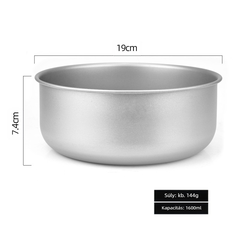 Gyári kifutó, tiszta titán tál, kültéri kemping titán tál, terepi étkészlet, hordozható, egymásra rakott titán tál