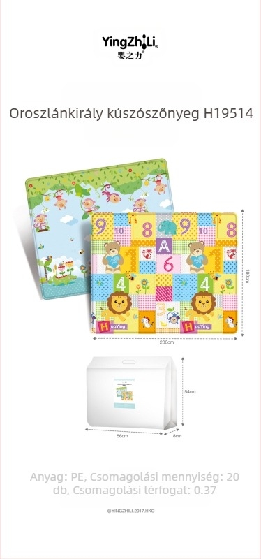 Baby Power baba mászószőnyeg összecsukható baba mászószőnyeg nappali játékszőnyeg vastagított gyerekek mászása