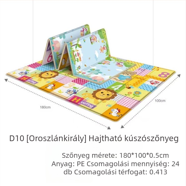 Baby Power baba mászószőnyeg összecsukható baba mászószőnyeg nappali játékszőnyeg vastagított gyerekek mászása