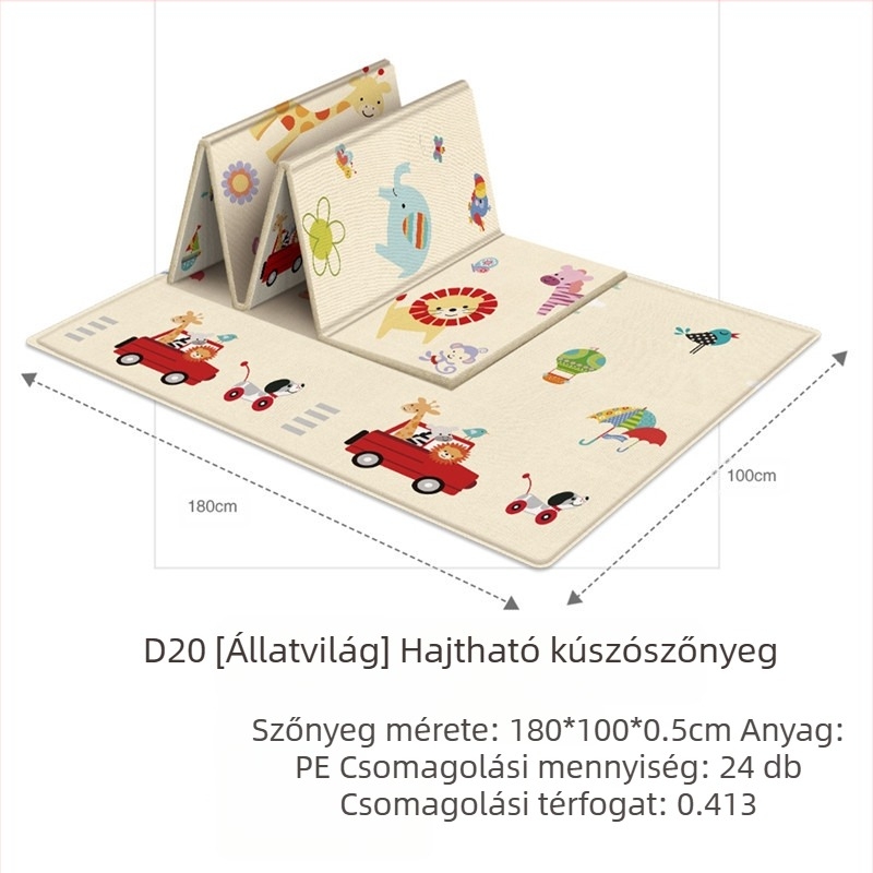 Baby Power baba mászószőnyeg összecsukható baba mászószőnyeg nappali játékszőnyeg vastagított gyerekek mászása