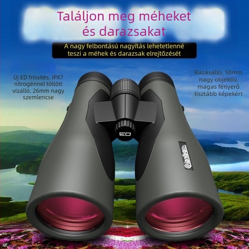 Nagykereskedelmi generációs ultra nagyfelbontású távcső 12x50 valódi rekesznyílással, nagy okulárral, professzionális, nagy teljesítményű éjjellátóval