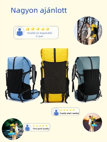 X-Pac könnyű túrázási, terepfutási, kemping stílusú hátizsák, állítható vállpántos, feltekerhető fitnesztáska