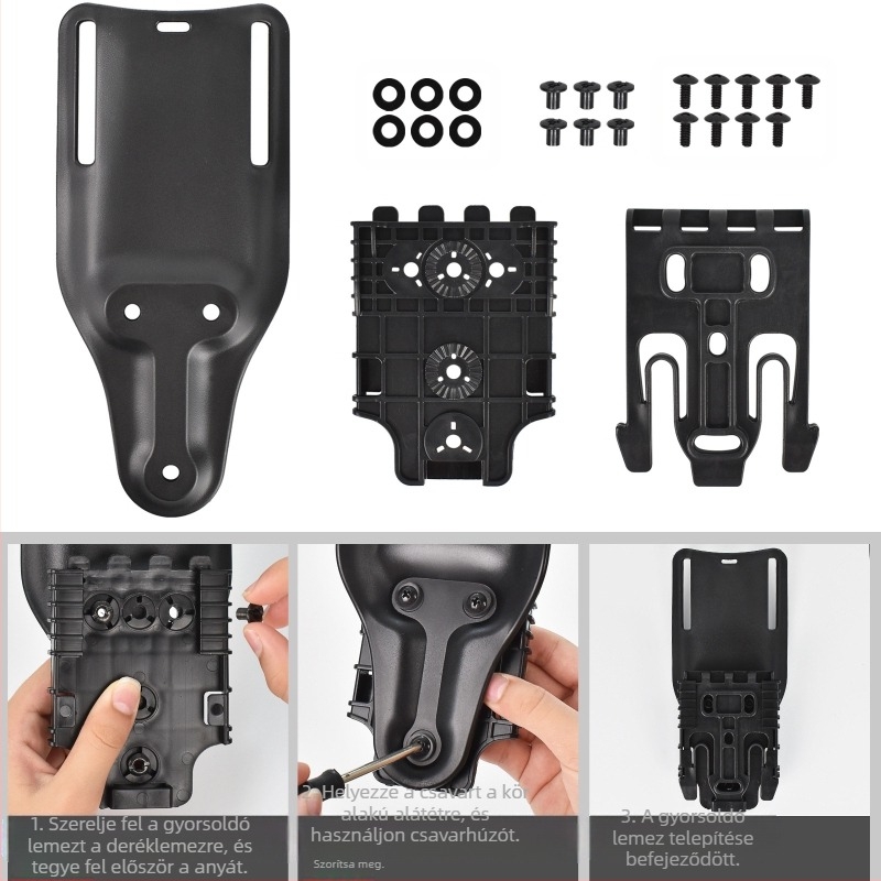 Határokon átnyúló gyorskioldású derékdeszka, kétrészes kanapé, Lilan gyorskioldású deszka, taktikai pisztolyhüvely, gyorskioldó rendszer, gyorskioldó deszka