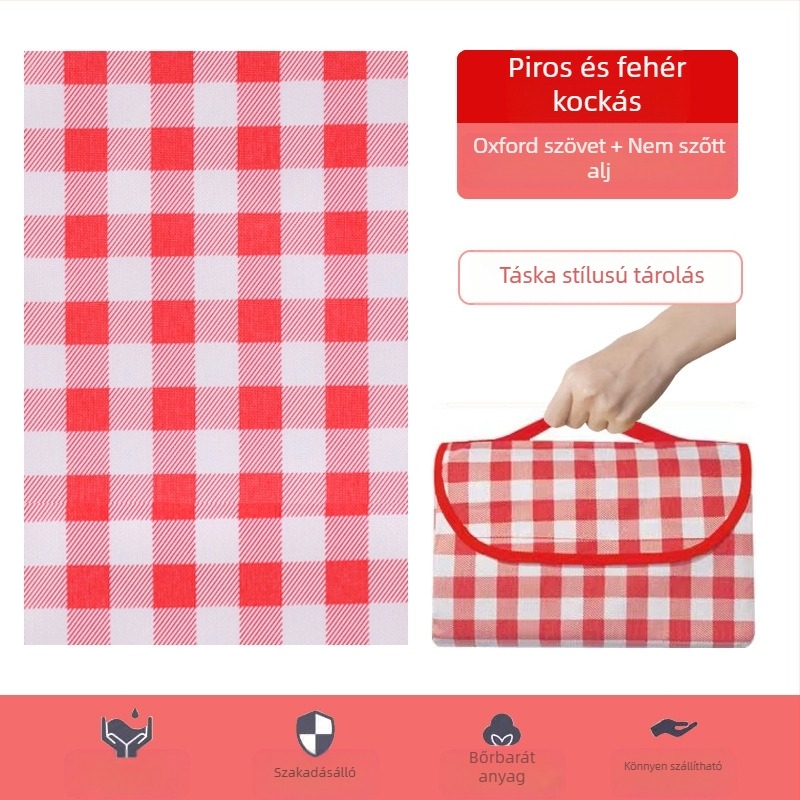 Piknik szőnyeg Nedvességálló szőnyeg Kültéri piknik szőnyeg Vízálló vastagított Oxford szövet PE Nem szőtt kézitáska piknik kendő