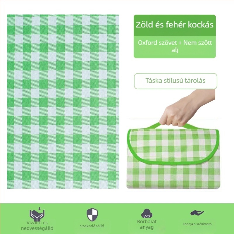 Piknik szőnyeg Nedvességálló szőnyeg Kültéri piknik szőnyeg Vízálló vastagított Oxford szövet PE Nem szőtt kézitáska piknik kendő