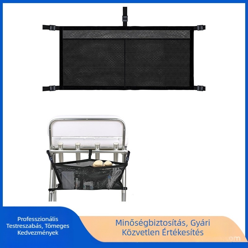 Tengeri tárolótáska, hálós tengeri tároló akasztótáska, horgászfelszerelés mentőmellény tároló akasztótáska, állítható tárolótáska