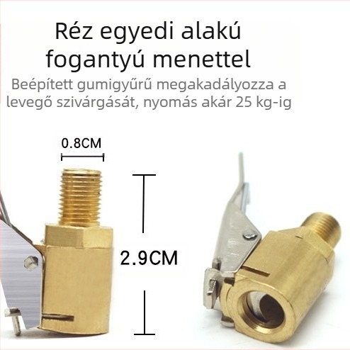 Közvetlen értékesítésű autó légpumpa gyorstöltő fej egy-két hengeres légpumpa gyorscsatlakozó gumiabroncs fúvóka adapter