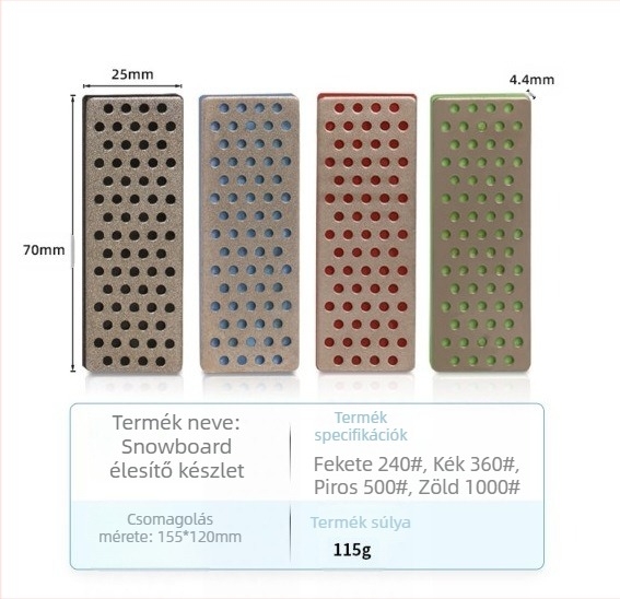 Snowboard élvágó, élvágó, multifunkcionális szögvágó, hordozható egy- és kétoldalas deszka élvágó, rozsda eltávolítása