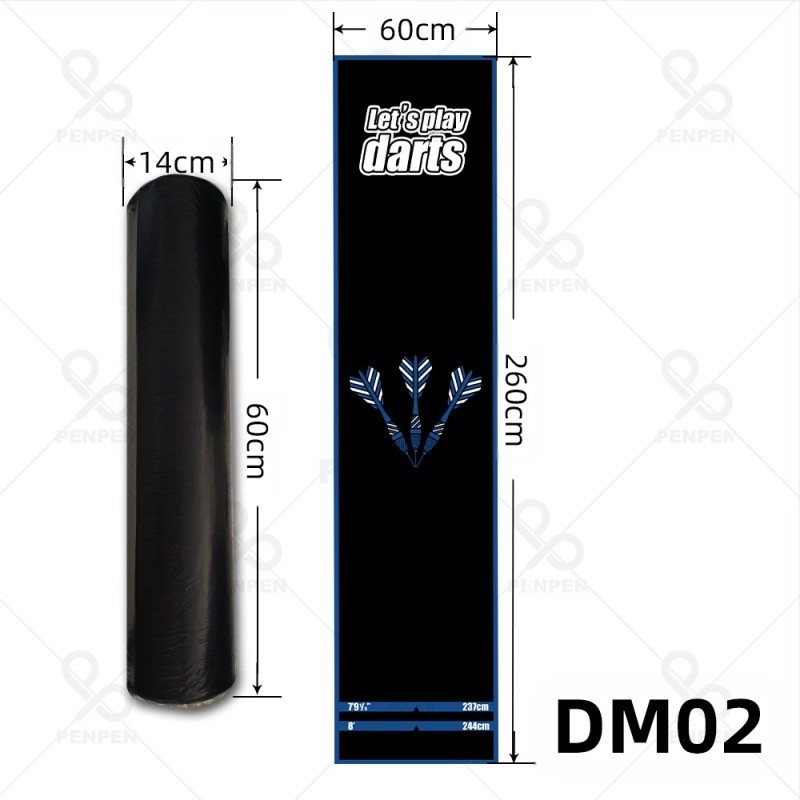 Tintasugaras tollpen darts szőnyeg nejlon professzionális verseny út csúszásmentes darts tábla határokon átnyúló hordozható kültéri