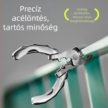 Internetes híresség mini multifunkcionális teknősfogó rozsdamentes acél 9 az 1-ben többcélú fogó csavarhúzó hordozható EDC szerszám sörnyitó