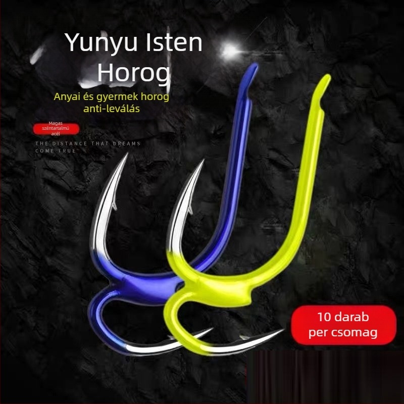 Isteni horog, imádom feltalálni a szögesdrótot, importált horgászhorog, zsinóros horgászfelszerelés, anya és anya horog, kioldódásgátló óriás ishni horgászhorog