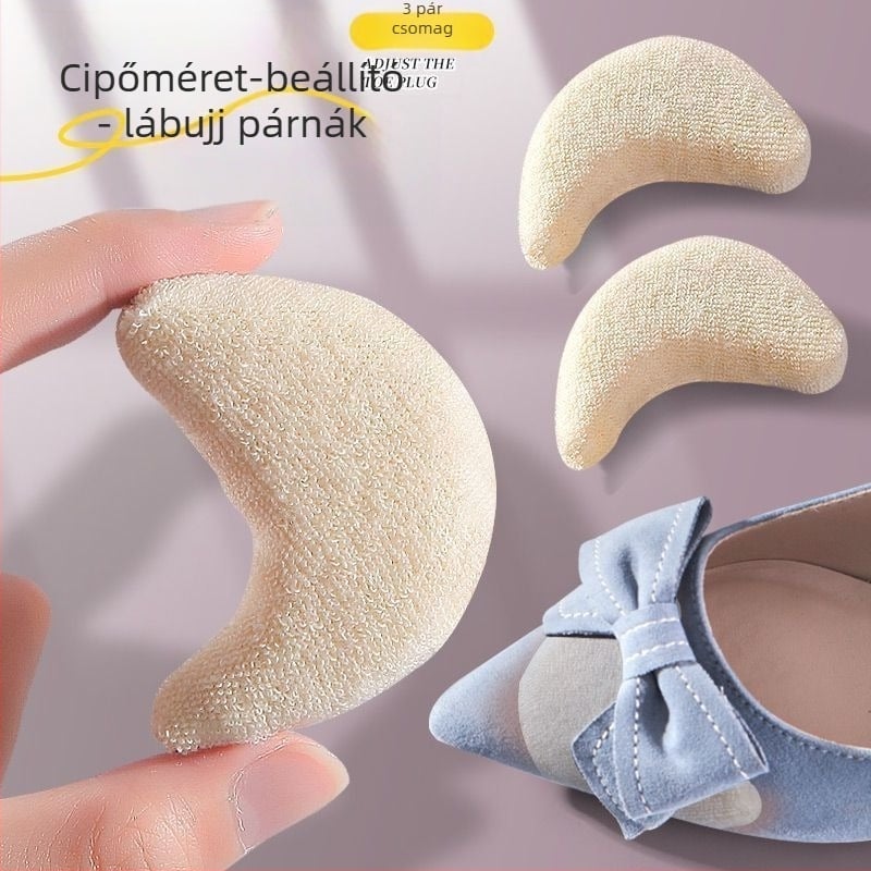 Új, puha talpú cipőorrbetétek, félméretű betétek magas sarkú cipőkhöz, cipőméret-csökkentő, fájdalomcsillapító, csúszásgátló, lábujjcsere