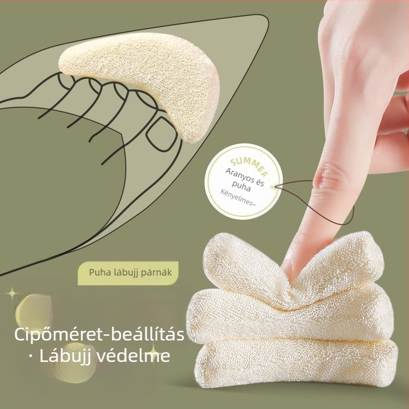Új, puha talpú cipőorrbetétek, félméretű betétek magas sarkú cipőkhöz, cipőméret-csökkentő, fájdalomcsillapító, csúszásgátló, lábujjcsere