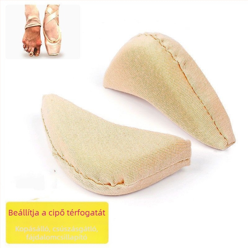 Új, puha talpú cipőorrbetétek, félméretű betétek magas sarkú cipőkhöz, cipőméret-csökkentő, fájdalomcsillapító, csúszásgátló, lábujjcsere