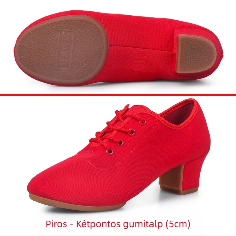 Latin tánccipők nőknek, Társastánc cipők, Puha talpú cipők, Közepesen magas sarkú cipők, Négyzet alakú tánccipők, Tanári tengerész tánccipők felnőtteknek