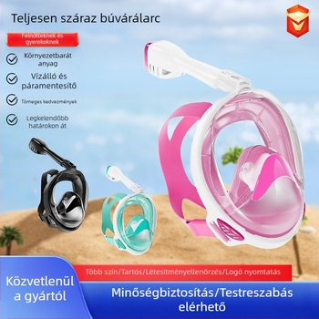 Búvármaszk légzés légutak elválasztó légzőcső könnyen csatlakoztatható GoPro kamera tartó teljesen száraz páramentesítő maszk