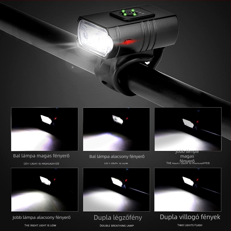Kerékpárlámpák alumínium ötvözetből készült fényszórók erős fényű motorozás zseblámpa felszerelés éjszakai motorozás hegyi kerékpár kiegészítők öltöny hátsó lámpák