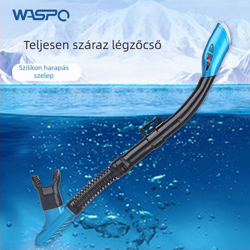 Gyári nagykereskedelmi cserélhető szilikon szájrész felnőtteknek úszás és sznorkelezés tanulásához, teljesen száraz, vízálló sznorkelező készlet