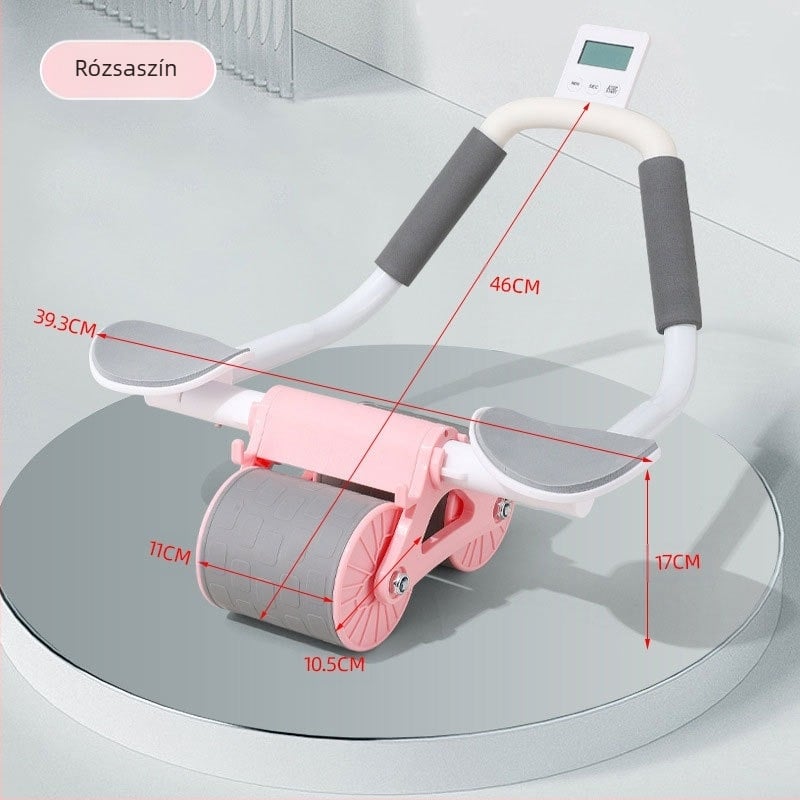 Határokon átnyúló hasi egészségkerék automatikus visszapattanó hasi henger hasi fitnesz hasizom edzés férfi és női háztartási könyöktámasztó görgő gyártók nagykereskedelem