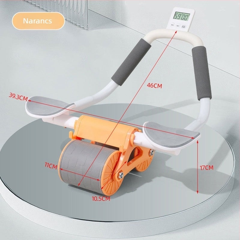 Határokon átnyúló hasi egészségkerék automatikus visszapattanó hasi henger hasi fitnesz hasizom edzés férfi és női háztartási könyöktámasztó görgő gyártók nagykereskedelem