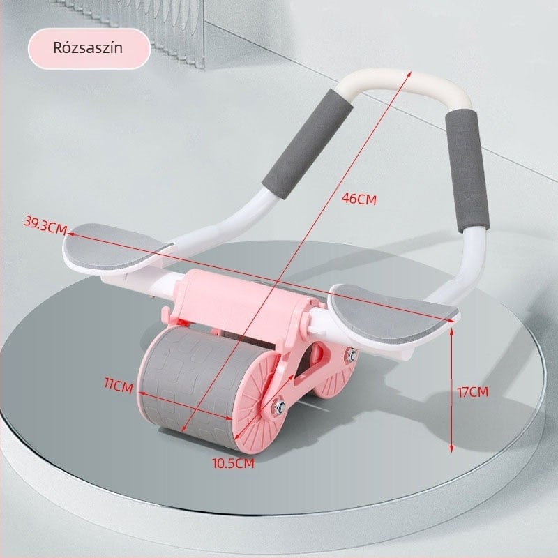 Határokon átnyúló hasi egészségkerék automatikus visszapattanó hasi henger hasi fitnesz hasizom edzés férfi és női háztartási könyöktámasztó görgő gyártók nagykereskedelem