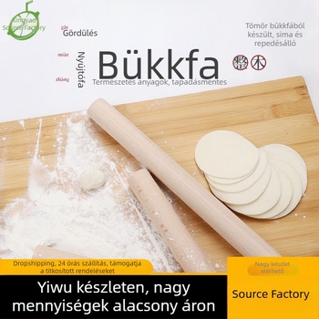 Sodrófa háztartási tömörfa sodrófa sodrófa tapadásmentes ébenfa sodrófa gombócbőr konyhai nagykereskedelem