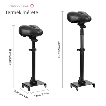 Alkalmas No. 9 MAX G30/G30 LP rollerhez, gyorsan összecsukható, ütésmentes, dupla ütéscsillapító nyeregüléssel.