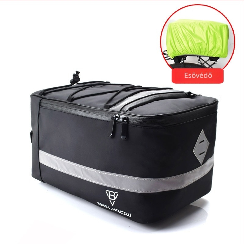 Kerékpártartó táska, hátsó üléstáska vezetéshez, autó hátsó üléséhez, vízálló elektromos kerékpár tevetáska, 8L/15L kerékpár kiegészítők