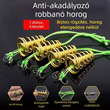 Függőzésgátló alsó robbanás horog Karcolásgátló Ishini horog dobóbot tengeri horgászbot csoportos horgásztárgy nagy rugós bomba horog