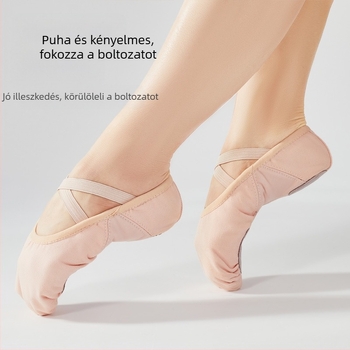 Tánccipők Puha talpú gyermek gyakorló tánccipők Vászon varrás Jóga felnőtt tánccipők Balettcipők Külkereskedelem