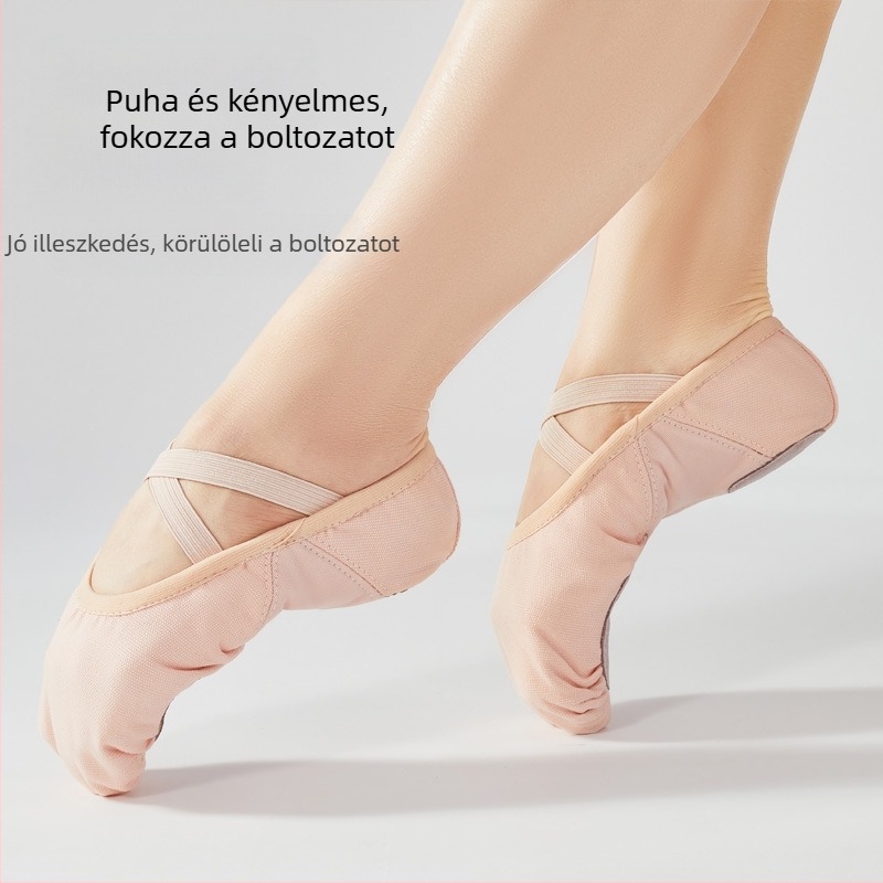Tánccipők Puha talpú gyermek gyakorló tánccipők Vászon varrás Jóga felnőtt tánccipők Balettcipők Külkereskedelem