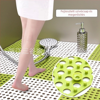 Nagykereskedelmi vastagított, foltozható konyhai padlószőnyeg fürdőszobai fürdőszobai hidrofób csúszásmentes szőnyeg padlószőnyeg üreges vízálló padlószőnyeg