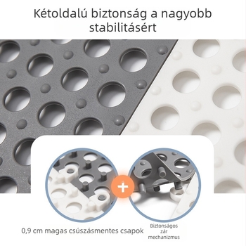 Nagykereskedelmi vastagított, foltozható konyhai padlószőnyeg fürdőszobai fürdőszobai hidrofób csúszásmentes szőnyeg padlószőnyeg üreges vízálló padlószőnyeg