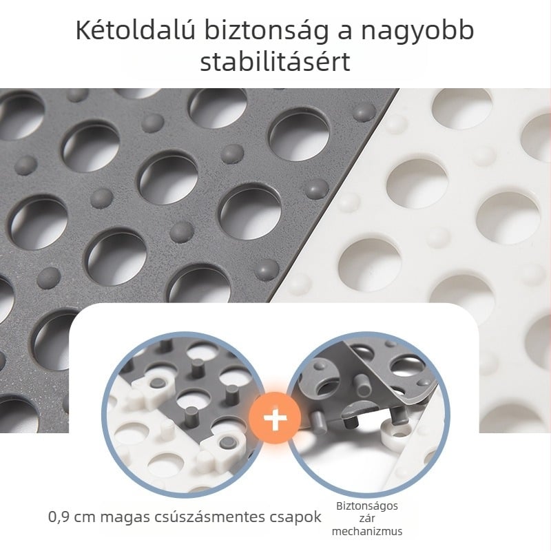 Nagykereskedelmi vastagított, foltozható konyhai padlószőnyeg fürdőszobai fürdőszobai hidrofób csúszásmentes szőnyeg padlószőnyeg üreges vízálló padlószőnyeg