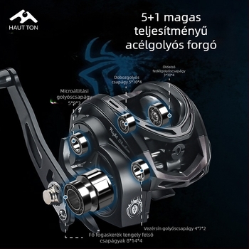 Hao Dun Black Thunder Strong Water Drop Wheel Light Thunder Heavy Thunder Univerzális 7KG fékezőerő Single Rocker 51 Luya horgászkerék