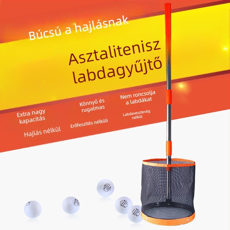 Gyári közvetlen szállítás Hengeres Huisheng asztalitenisz labdaszedő Professzionális labdaszedő Nagy kapacitású asztalitenisz többlabdás edzéshez