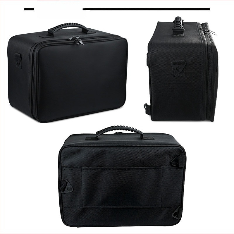 Fokozott professzionális sminkes kozmetikai táska hordozható, multifunkcionális köröm szépség szempilla tetoválás hímzés tároló szerszámosláda