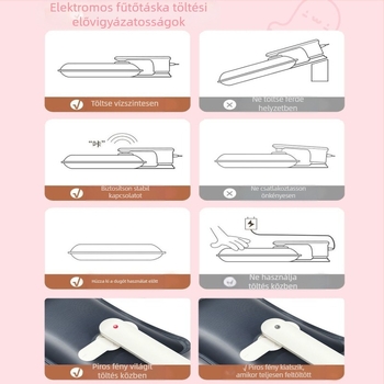 Kézmelegítő, újratölthető, robbanásbiztos, hordozható kézmelegítő öv, melegvizes táska, meleg derékra, meleg baba melegvíz-melegítő, forró hasra