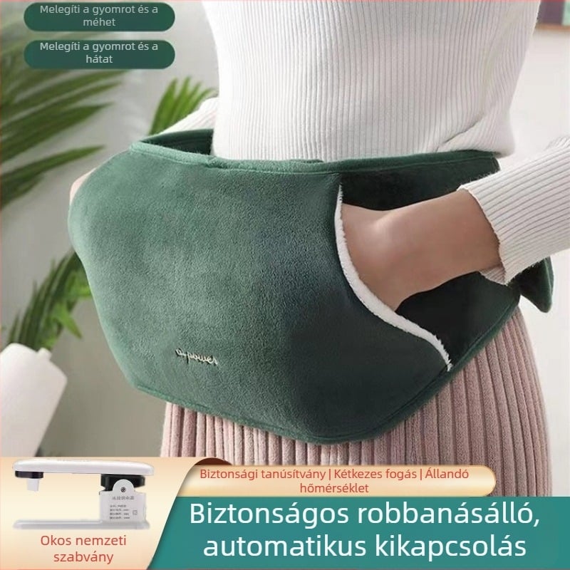 Kézmelegítő, újratölthető, robbanásbiztos, hordozható kézmelegítő öv, melegvizes táska, meleg derékra, meleg baba melegvíz-melegítő, forró hasra