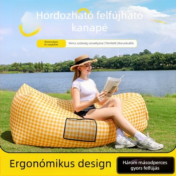 Párna, lusta, felfújható kanapé, hordozható, kültéri, strand, légkanapé, színben illő, lusta hálózsák, nagykereskedelmi gyártó