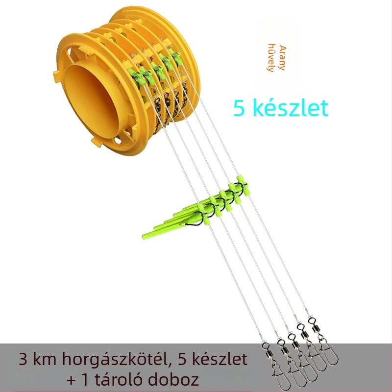Vadászat új, tekercselésgátló zsinóros horgászkészlet tengeri bothoz, Isekin hüvely, Maru World speciális horgászhorog tengeri horgászathoz